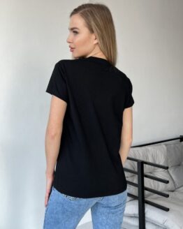 Фото вещи ISSA Plus Футболка (WN20-449_black) Женское, цвет - Чёрный, материал - Хлопок/вискоза
