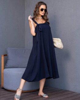 Фото вещи ISSA Plus Сарафан (14123_blue) Женское, цвет - Синий, материал - Полиэстер