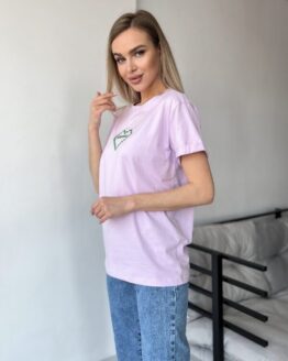 Фото вещи ISSA Plus Футболка (WN20-450_lilac) Женское, цвет - Сиреневый, материал - Хлопок/вискоза