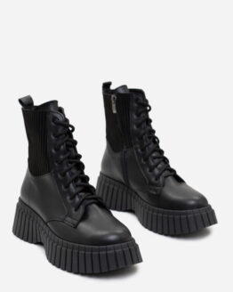 Фото вещи ISSA Plus Ботинки (OB2-287_black) Женское, цвет - Чёрный, материал - Кожа