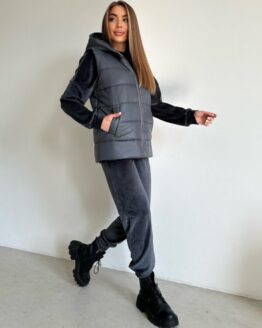 Фото вещи ISSA Plus Спортивный костюм (SA-480_grey) Женское, цвет - Серый, материал - Полиэстер