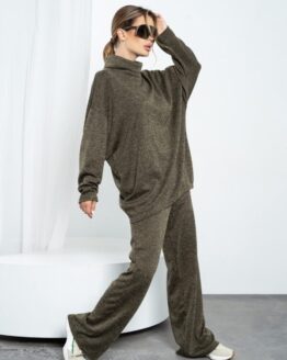 Фото вещи ISSA Plus Костюм (14193_khaki) Женское, цвет - Хаки, материал - Шерсть