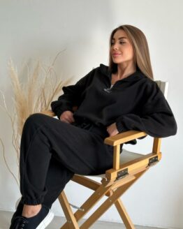 Фото вещи ISSA Plus Спортивный костюм (SA-486_black) Женское, цвет - Чёрный, материал - Флис