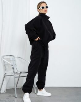 Фото вещи ISSA Plus Спортивный костюм (14197_black) Женское, цвет - Чёрный, материал - Флис