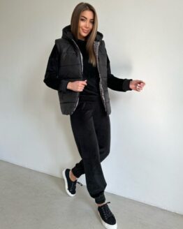 Фото вещи ISSA Plus Спортивный костюм (SA-480_black) Женское, цвет - Чёрный, материал - Полиэстер