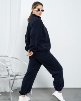Фото вещи ISSA Plus Спортивный костюм (14197_darkblue) Женское, цвет - Тёмно-синий, материал - Флис