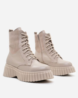Фото вещи ISSA Plus Ботинки (OB2-287_beige) Женское, цвет - Бежевый, материал - Кожа
