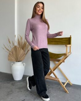 Фото вещи ISSA Plus Водолазка (WN19-99_lightlilac) Женское, цвет - Сиреневый, материал - Хлопок