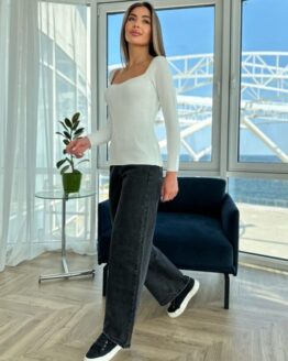 Фото вещи ISSA Plus Лонгслив (WN20-551_white) Женское, цвет - Белый, материал - Полиэстер