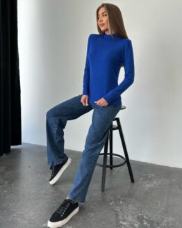 Фото вещи ISSA Plus Водолазка (WN20-46_electrician) Женское, цвет - Синий, материал - Хлопок