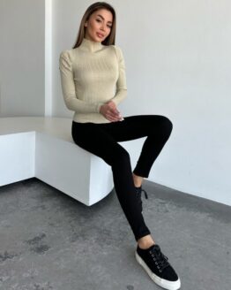 Фото вещи ISSA Plus Водолазка (WN20-554_beige) Женское, цвет - Бежевый, материал - Полиэстер