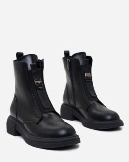 Фото вещи ISSA Plus Ботинки (OB2-311_black) Женское, цвет - Чёрный, материал - Кожа