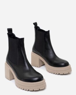 Фото вещи ISSA Plus Бoтильоны (OB2-313_black) Женское, цвет - Чёрный, материал - Кожа