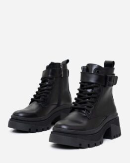 Фото вещи ISSA Plus Ботинки (OB2-303_black) Женское, цвет - Чёрный, материал - Кожа