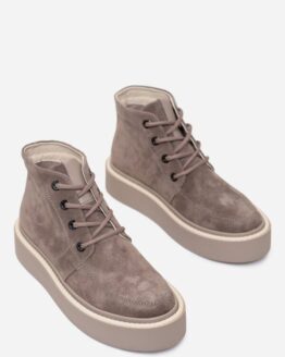 Фото вещи ISSA Plus Ботинки (OB2-299_beige) Женское, цвет - Бежевый, материал - Замша