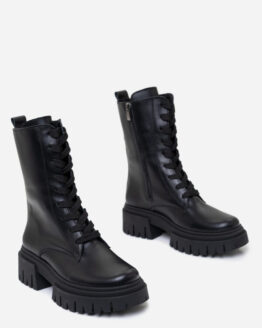 Фото вещи ISSA Plus Ботинки (OB2-310_black) Женское, цвет - Чёрный, материал - Кожа