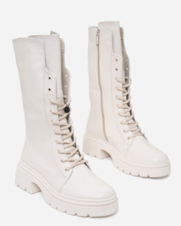 Фото вещи ISSA Plus Ботинки (OB2-316_beige) Женское, цвет - Бежевый, материал - Кожа