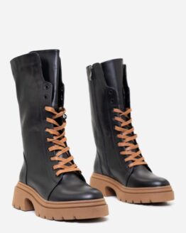 Фото вещи ISSA Plus Ботинки (OB2-316_black) Женское, цвет - Чёрный, материал - Кожа