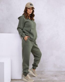 Фото вещи ISSA Plus Спортивный костюм (12296_hacks) Женское, цвет - Хаки, материал - Хлопок