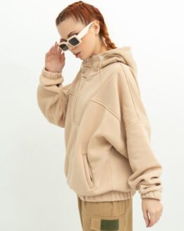 Фото вещи ISSA Plus Худи (13625_beige) Женское, цвет - Бежевый, материал - Хлопок