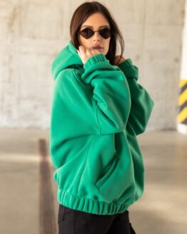 Фото вещи ISSA Plus Худи (13625_green) Женское, цвет - Зелёный, материал - Хлопок