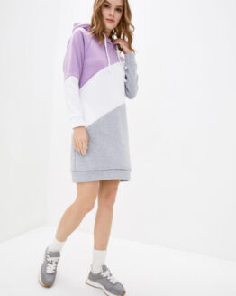 Фото вещи ISSA Plus Платье мини (SA-60_graylilac) Женское цвет - Серый материал - Полиэстер