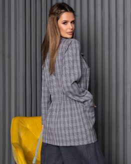 Фото вещи ISSA Plus Пиджак (14236_grey) Женское цвет - Серый материал - ткань