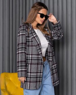 Фото вещи ISSA Plus Пиджак (14256_multicolor) Женское цвет - Серый материал - Шерсть