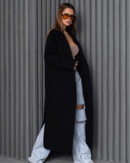 Фото вещи ISSA Plus Пальто (14248_black) Женское цвет - Чёрный материал - Полиэстер