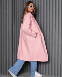 Фото вещи ISSA Plus Пальто (14271_pink) Женское цвет - Розовый материал - Полиэстер/эластан