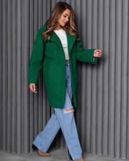 Фото вещи ISSA Plus Пальто (14270_green) Женское цвет - Зелёный материал - Полиэстер/эластан