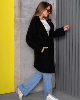 Фото вещи ISSA Plus Пальто (14270_black) Женское цвет - Чёрный материал - Полиэстер/эластан