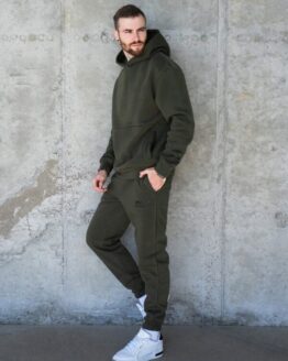 Фото вещи ISSA Plus Спортивный костюм (GN-467_khaki) Мужское, цвет - Хаки, материал - Хлопок