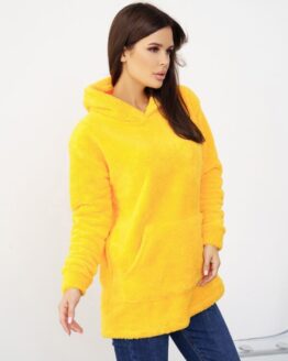 Фото вещи ISSA Plus Худи (WN20-350_yellow) Женское, цвет - Жёлтый, материал - Флис