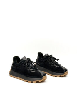 Фото вещи Alex Bell Кроссовки (1170810) Женское цвет - Чёрный материал - Замша/кожа