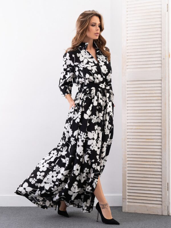 ISSA Plus Платье макси (14169_black) Женское цвет - Чёрный материал - Полиэстер Фото вещи ISSA Plus Платье макси (14169_black) Женское цвет - Чёрный материал - Полиэстер