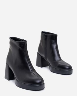 Фото вещи ISSA Plus Бoтильоны (OB2-371_black) Женское, цвет - Чёрный, материал - Кожа