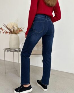 Фото вещи ISSA Plus Прямые джинсы (WN20-570_blue) Женское цвет - Синий материал - Флис