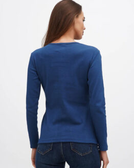 Фото вещи Chikiss Лонгслив (CVS200-023) Женское, цвет - Синий, материал - Хлопок