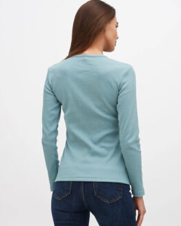 Фото вещи Chikiss Лонгслив (CVS200-024) Женское, цвет - Голубой, материал - Хлопок