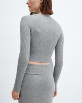 Фото вещи MANGO Prinches Джемпер (MNO511) Женское цвет - Серый материал - Полиэстер