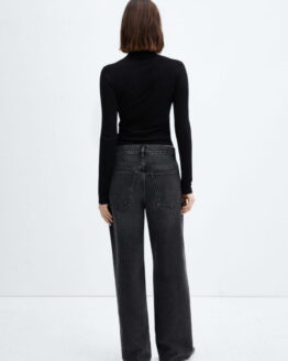 Фото вещи MANGO Massy Широкие джинсы (MNO471) Женское цвет - Тёмно-серый материал - Хлопок