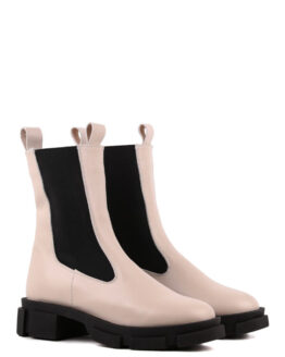 Фото вещи LeBERDES Челси (00000012617) Женское, цвет - Бежевый, материал - Кожа