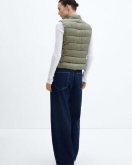 Фото вещи MANGO Blanvest Жилет с утеплителем (MNO507) Женское, цвет - Зелёный, материал - Полиэстер