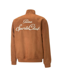 Фото вещи PUMA Mmq Harrington Jacket Демисезонная куртка (537993_74) Унисекс цвет - Коричневый материал - Комбинированный верх