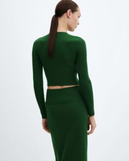 Фото вещи MANGO Prinches Джемпер (MNO510) Женское цвет - Зелёный материал - Полиэстер