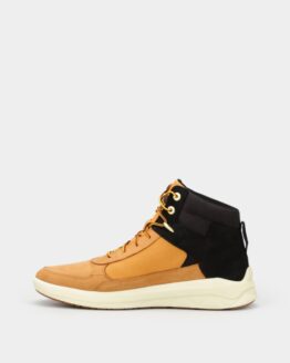 Фото вещи Timberland Bradstr Ultra Mid Hiker Ботинки (TF4979) Мужское, цвет - Жёлтый, материал - Нубук/текстиль