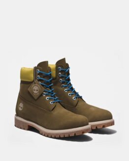 Фото вещи Timberland Premium 6 inch Ботинки (TF5011) Мужское, цвет - Зелёный, материал - Нубук