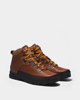 Фото вещи Timberland World Hiker Mid Ботинки (TF5049) Мужское, цвет - Коричневый, материал - Кожа/искусственная кожа