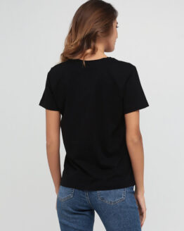 Фото вещи Chikiss Футболка (CLV001004) Женское цвет - Чёрный материал - Хлопок